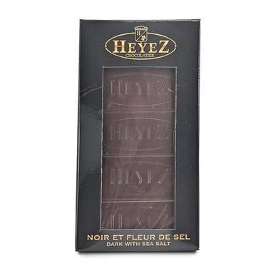 Black Belgian chocolate bar and fleur de sel