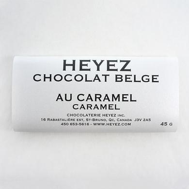 Tablette chocolat belge au caramel
