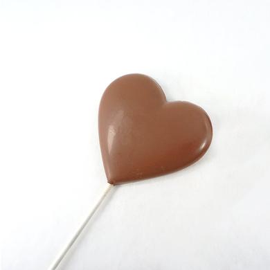 Big lollipop heart (milk chocolate)